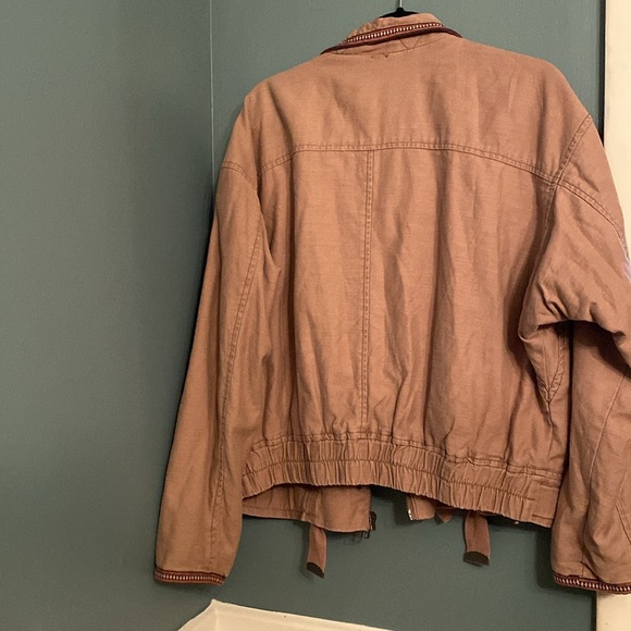Free People womens jacket - 100% cotton - dusty rose/ light brown - size small - Picture 8 of 8